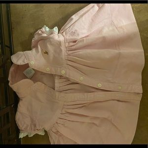 Ralph Lauren pink eyelet dress.